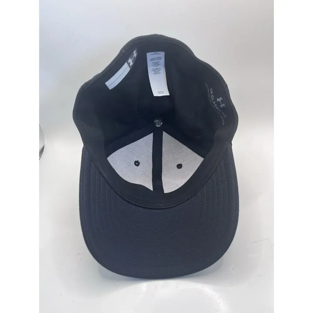 Under Armour UA Classic Fit Boys Black Mesh Baseball Cap Hat XS/S Sports